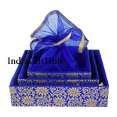 3 Set Wedding Gift Hamper Baskets/Dry Fruits Storage/Return Gift Hamper/Trousseau Combo Tray for Gifting/Color